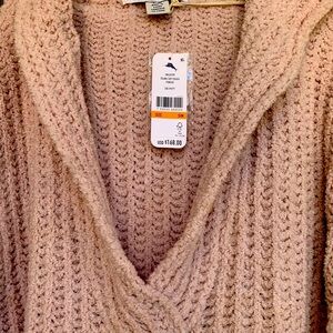 New with tags Tommy Bahama Island soft poncho style color Putty